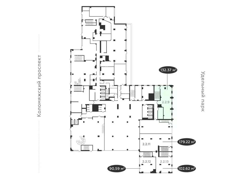 Офис в Санкт-Петербург Коломяжский просп., 19 (132 м) - Фото 2