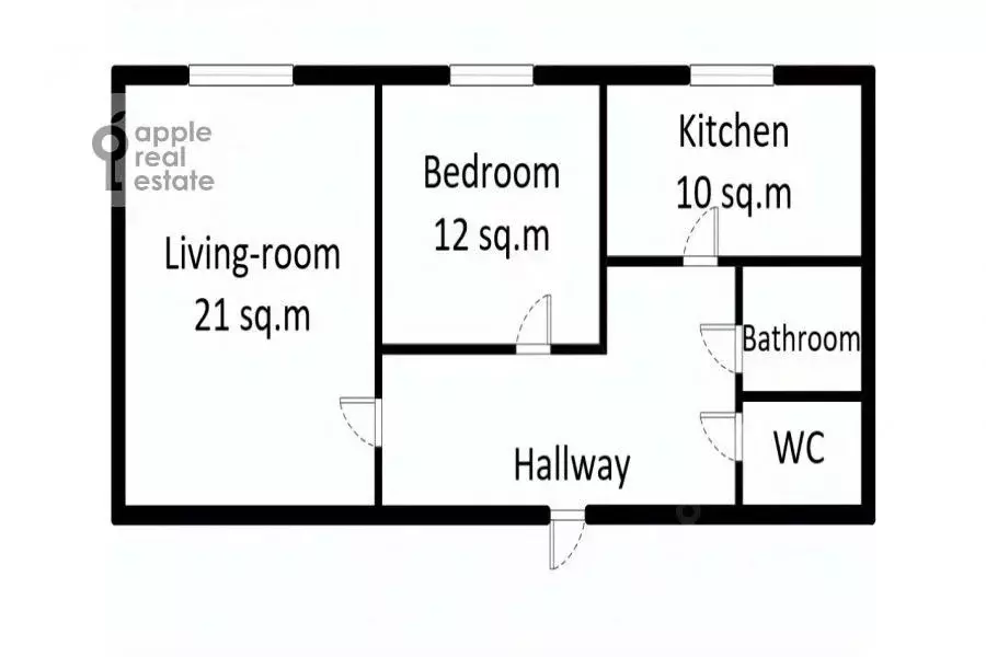 2-к кв. Москва 1-я Тверская-Ямская ул., 28 (62.0 м) - Фото 2
