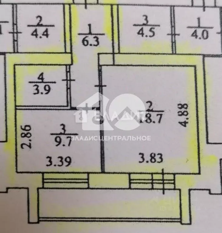 1-к кв. Новосибирская область, Обь ул. Калинина, 18 (38.6 м) - Фото 2