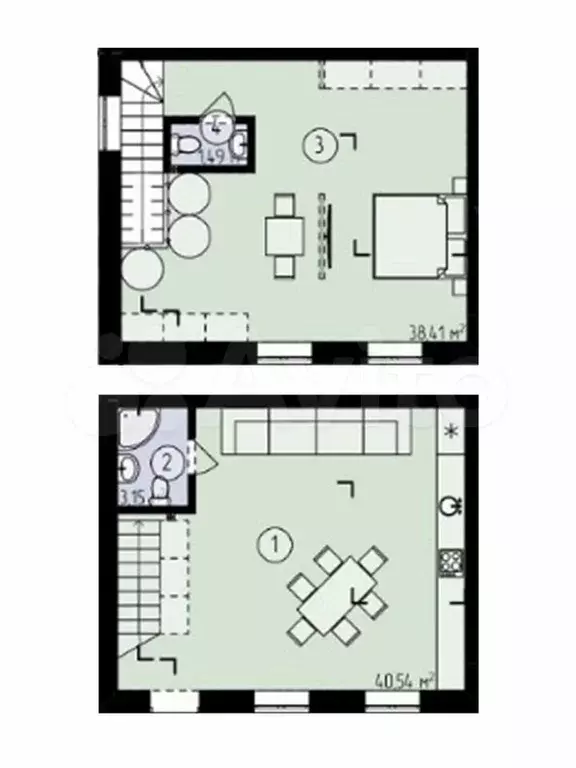 2-к. квартира, 84 м, 2/2 эт. - Фото 0