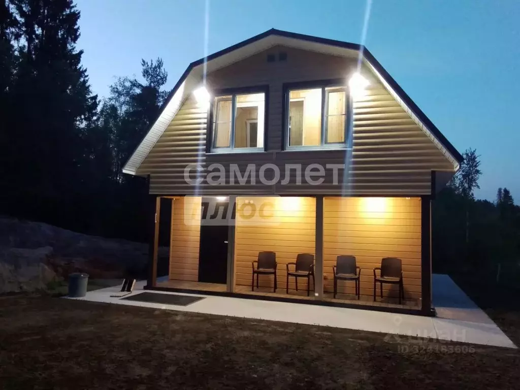 Дом в Карелия, Лахденпохский муниципальный округ, пос. Метсямикли ул. ... - Фото 1