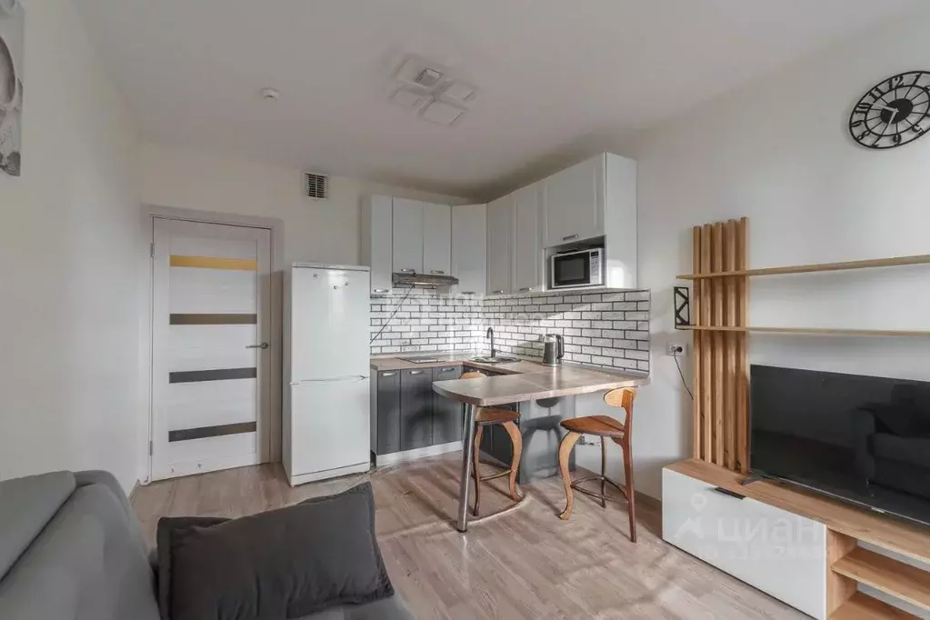 Студия Санкт-Петербург наб. Реки Каменки, 19к1 (18.4 м) - Фото 1
