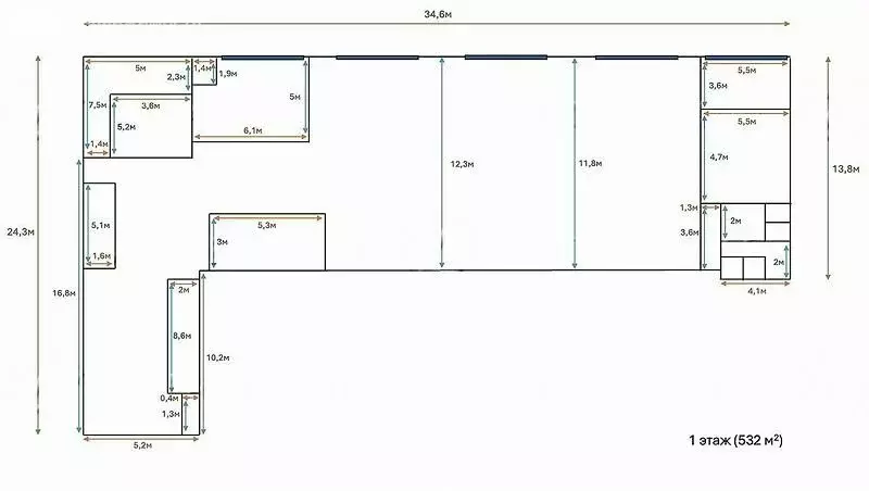 Производственное помещение (540 м) - Фото 1