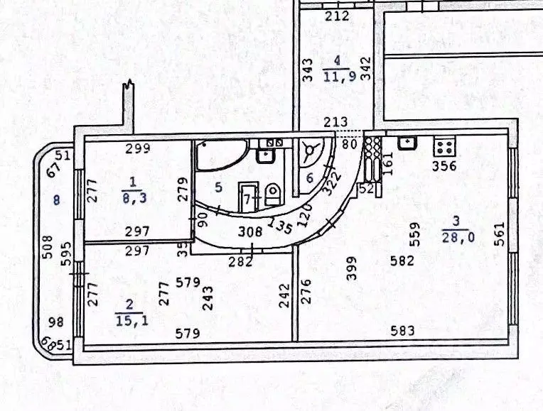 3-к кв. Свердловская область, Екатеринбург бул. Есенина, 4 (69.2 м) - Фото 1