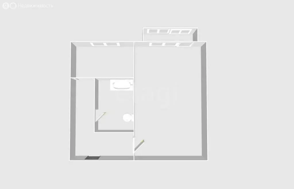 1-комнатная квартира: Южно-Сахалинск, Сахалинская улица, 108 (30.3 м) - Фото 1