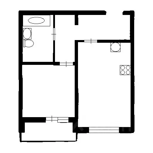 1-к кв. Санкт-Петербург дор. Муринская, 61 (35.7 м) - Фото 1