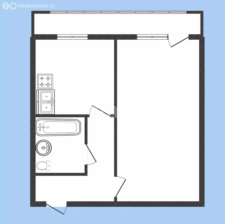 1-комнатная квартира: Иркутск, улица Лопатина, 22 (38 м) - Фото 1