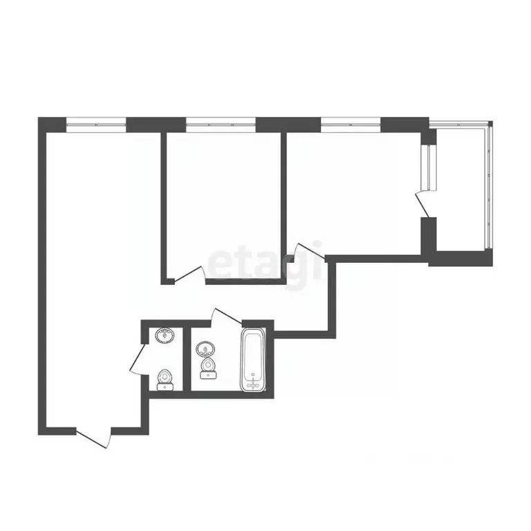2-к кв. Удмуртия, Ижевск Ипподромная ул., 17 (62.98 м) - Фото 1