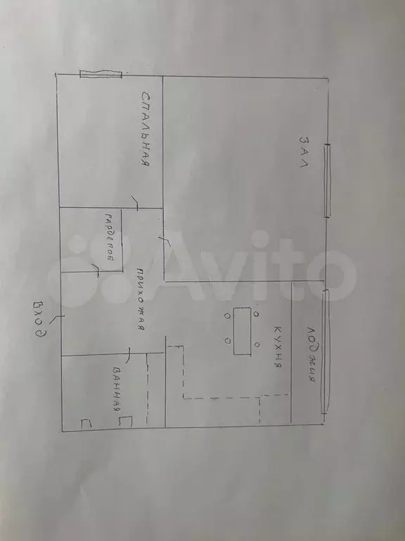 2-к. квартира, 60 м, 3/3 эт. - Фото 0