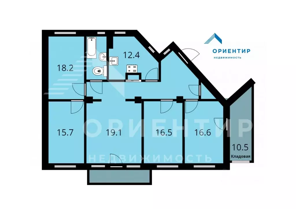 5-к кв. Свердловская область, Екатеринбург ул. Малышева, 132 (123.3 м) - Фото 2