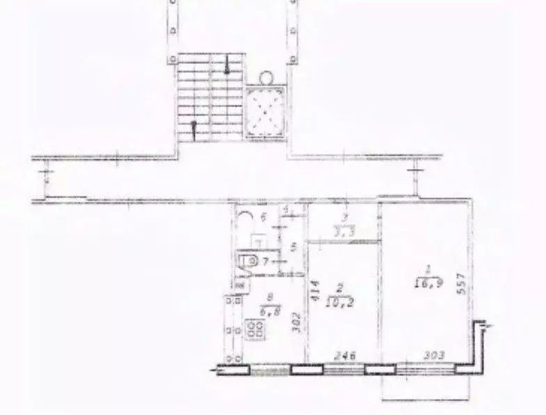 2-к кв. Новосибирская область, Новосибирск ул. Менделеева, 2 (42.5 м) - Фото 1