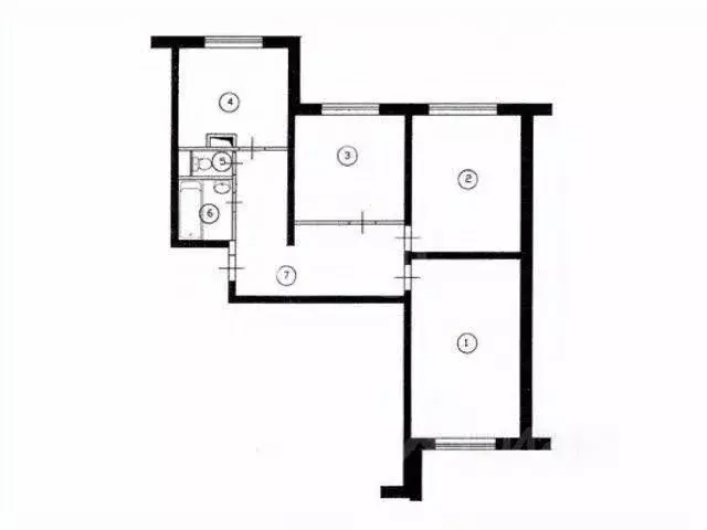 3-к кв. Москва Солдатский пер., 8 (74.1 м) - Фото 2