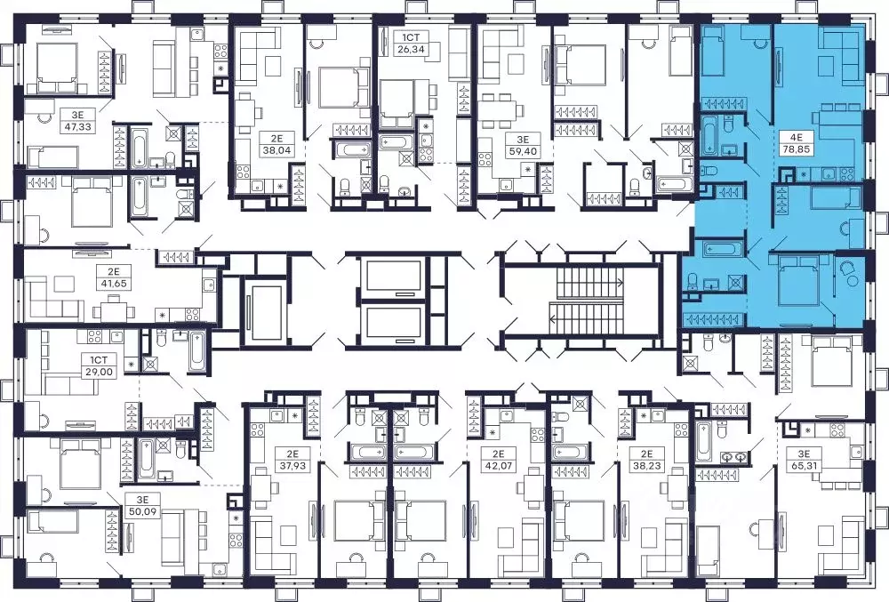 3-к кв. Московская область, Красногорск Павшино мкр, Тетрис жилой ... - Фото 2