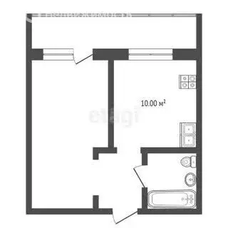 1-комнатная квартира: Ишим, улица Карла Маркса, 77Г (34.8 м) - Фото 1