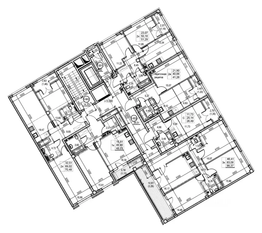 3-к кв. Санкт-Петербург Ремесленная ул., 15 (87.7 м) - Фото 2