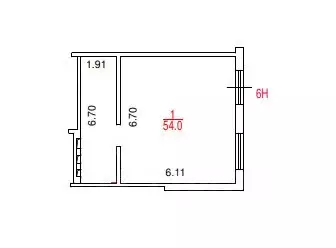 Помещение свободного назначения в Москва ул. Маршала Сергеева, 3 (54 ... - Фото 2