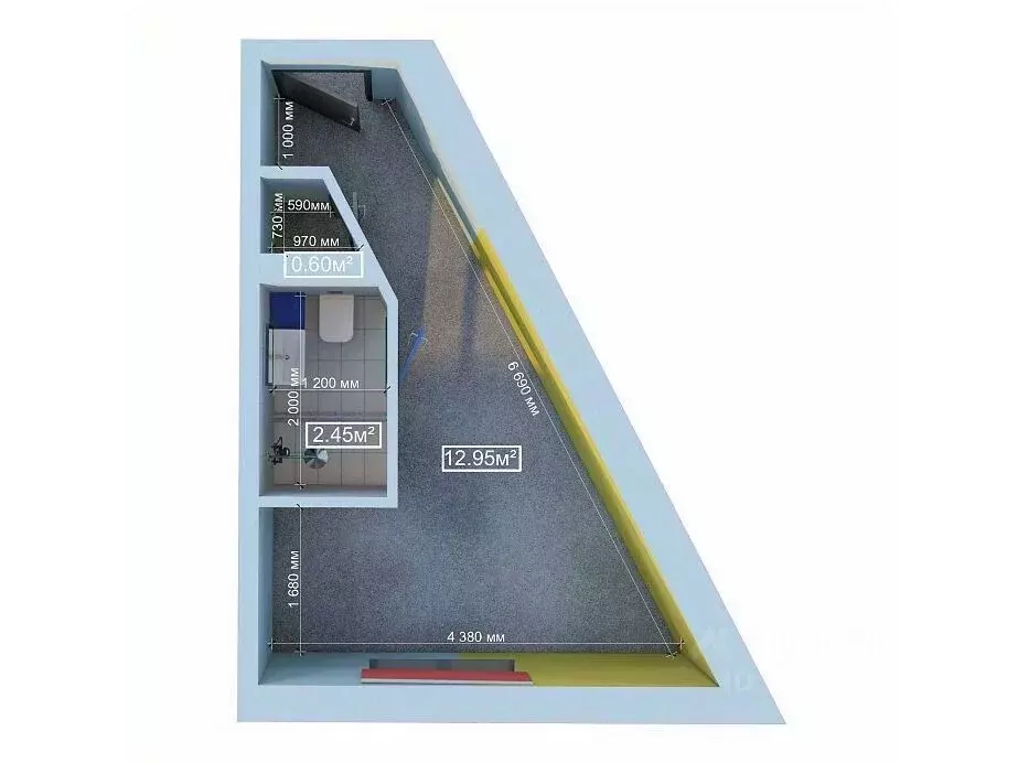 Помещение свободного назначения в Санкт-Петербург ул. Орджоникидзе, ... - Фото 1