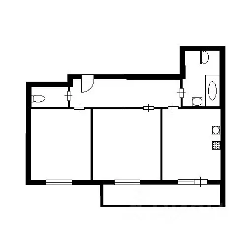 2-к кв. Санкт-Петербург Парашютная ул., 34 (58.0 м) - Фото 1