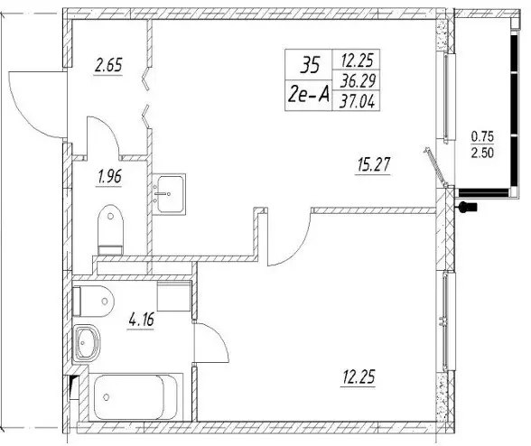 Продаётся 1-к квартира, 37 м - Фото 1
