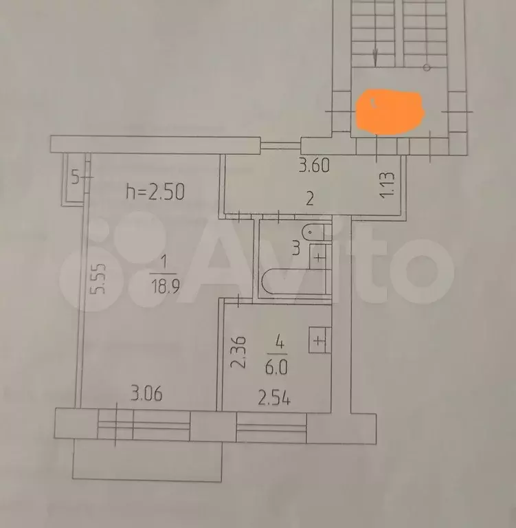 1-к. квартира, 32,5 м, 2/3 эт. - Фото 0