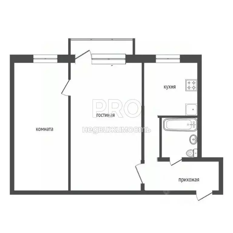 2-к кв. Ярославская область, Ярославль Московский просп., 139 (44.6 м) - Фото 2