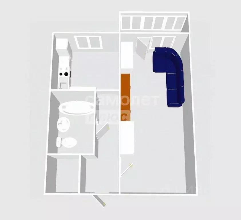 1-к кв. Пензенская область, Пенза просп. Строителей, 68а (39.7 м) - Фото 2