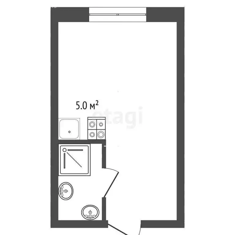 Квартира-студия: Вологда, улица Можайского, 90 (19 м) - Фото 1