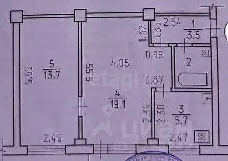 2-к кв. Удмуртия, Ижевск ул. Дзержинского, 42 (45.0 м) - Фото 1