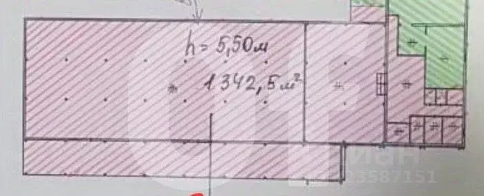 Склад в Московская область, Лобня ул. Гагарина, 10к3 (1343 м) - Фото 2