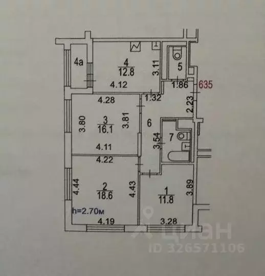3-к кв. Москва ул. Нижняя Хохловка, 8 (76.0 м) - Фото 2