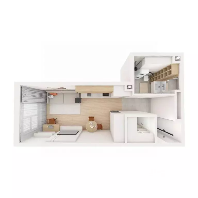 1-к кв. Приморский край, Владивосток ул. Нейбута (33.23 м) - Фото 2