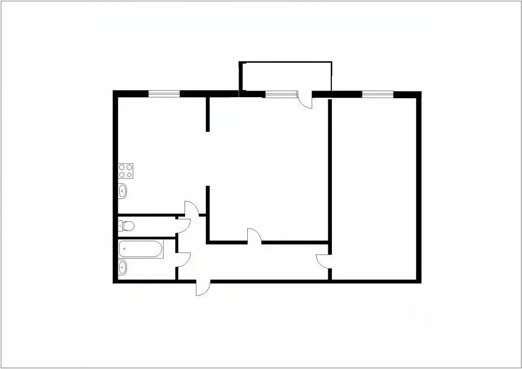 2-к кв. Кемеровская область, Междуреченск бул. Медиков, 10 (56.6 м) - Фото 1