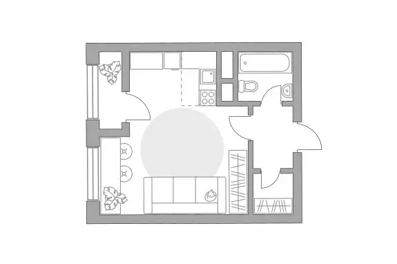 Квартира-студия: Балашиха, улица Яганова, 1 (31.63 м) - Фото 1