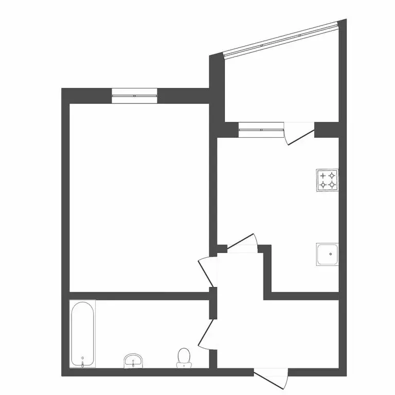 1-комнатная квартира: Тюмень, улица Карла Маркса, 12к3 (39.1 м) - Фото 1