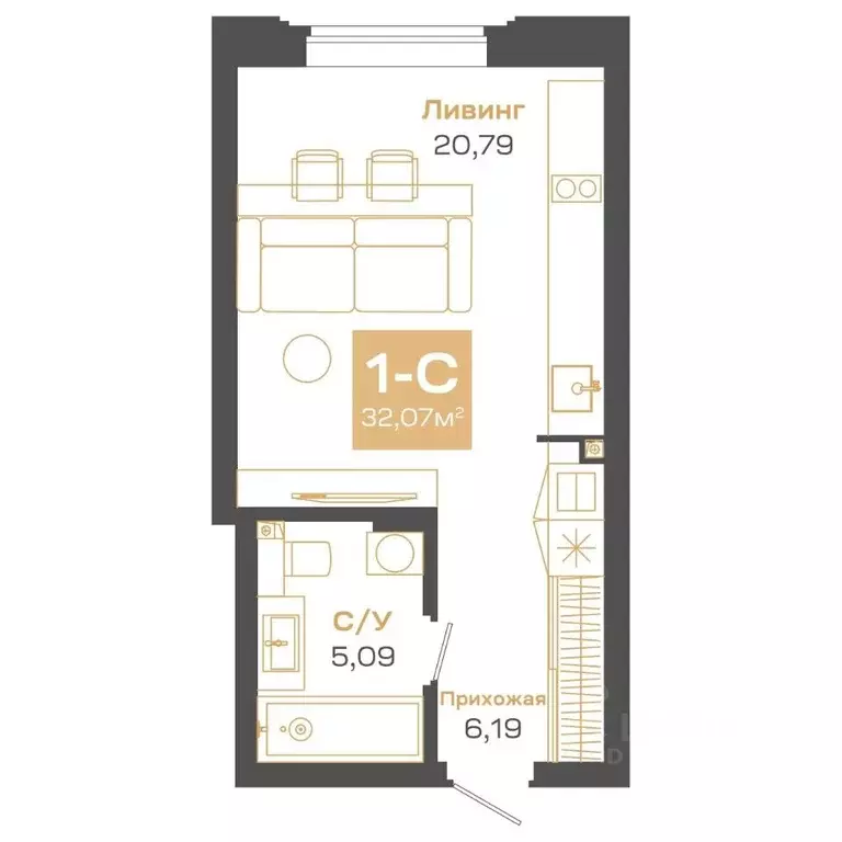 1-к кв. Новосибирская область, Новосибирск Академгородок мкр, ул. Мусы ... - Фото 1