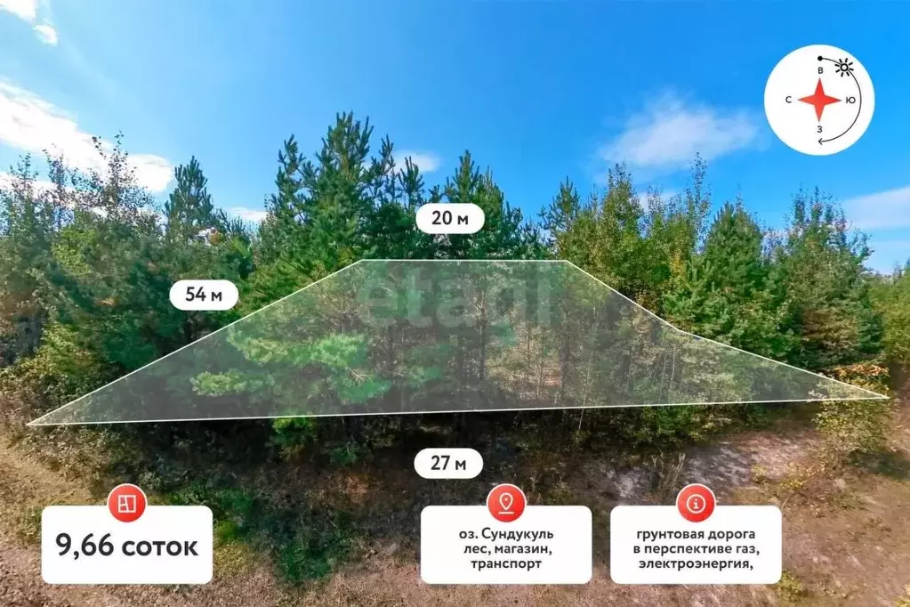 Участок в Тюменская область, Нижнетавдинский район, Озера Сундукуль ... - Фото 0