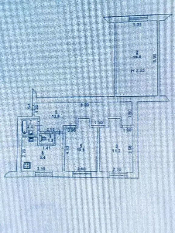 3-к. квартира, 70 м, 2/7 эт. - Фото 0