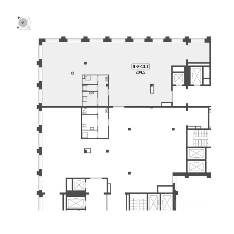 Помещение свободного назначения в Москва наб. Марка Шагала, 11к1 (205 ... - Фото 1