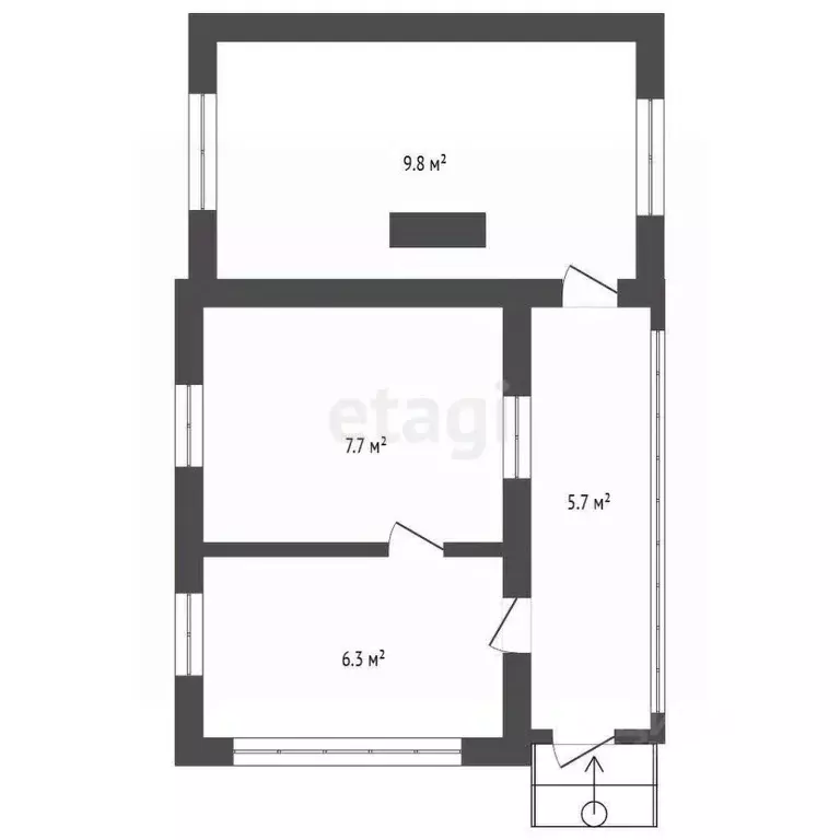 Дом в Челябинская область, Кыштым Южный СНТ, 159 (24 м) - Фото 2