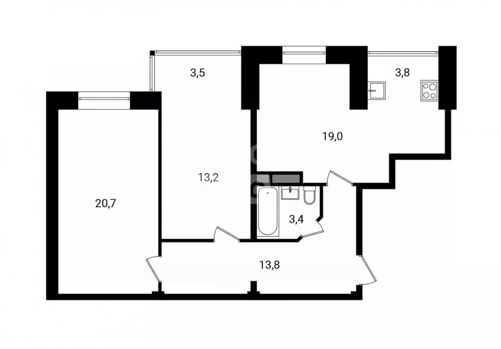 2-к кв. Дагестан, Дербент Приморская ул., 42к1 (70.7 м) - Фото 2