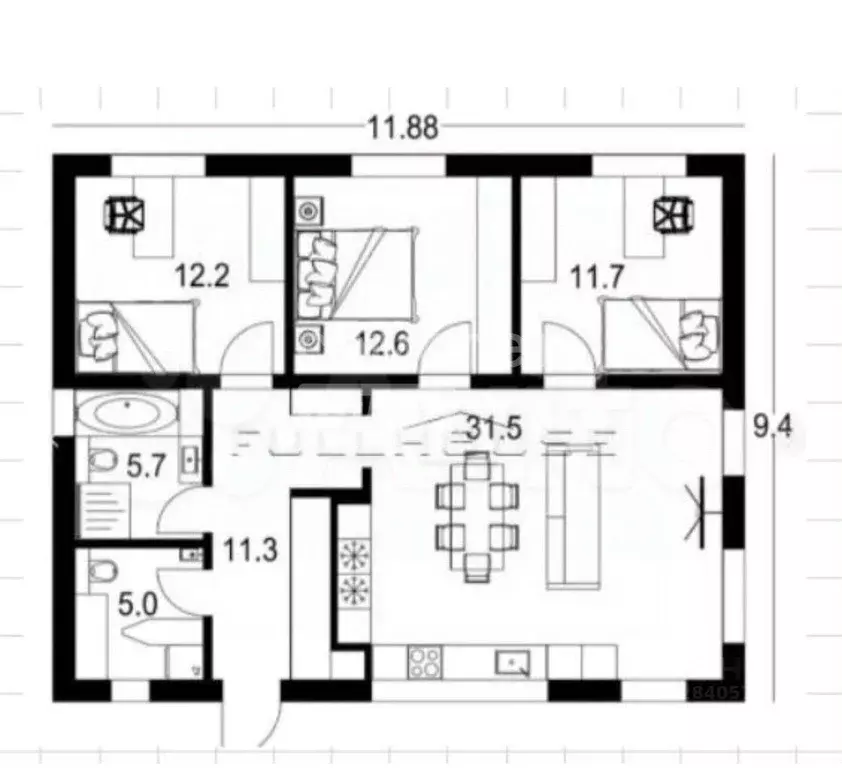 Дом в Челябинская область, Сосновский муниципальный округ, д. ... - Фото 2