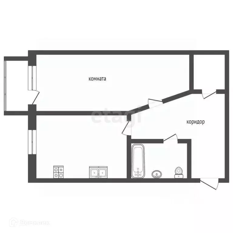 Продаётся 1-к квартира, 39 м - Фото 1