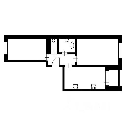 2-к кв. Московская область, Ленинский городской округ, д. Сапроново, ... - Фото 2