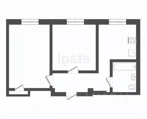 2-к кв. Кемеровская область, Новокузнецк ул. Обнорского, 11 (56.9 м) - Фото 1