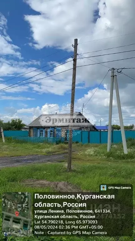 Дом в Курганская область, с. Половинное ул. Ленина, 24 (39 м) - Фото 1