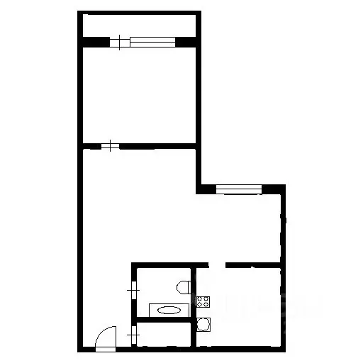 1-к кв. Воронежская область, Воронеж бул. Олимпийский, 12 (43.0 м) - Фото 2