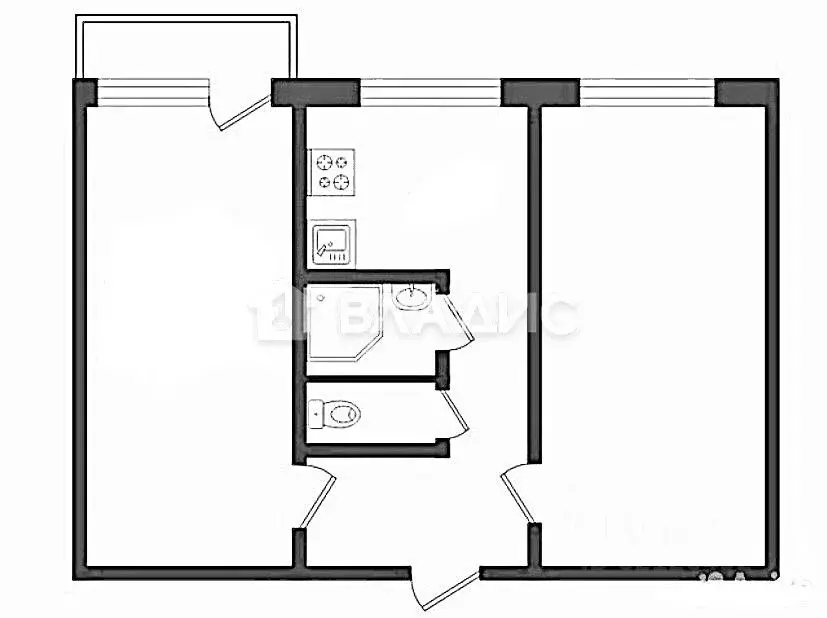 2-к кв. Ленинградская область, Шлиссельбург Кировский район, ул. ... - Фото 2