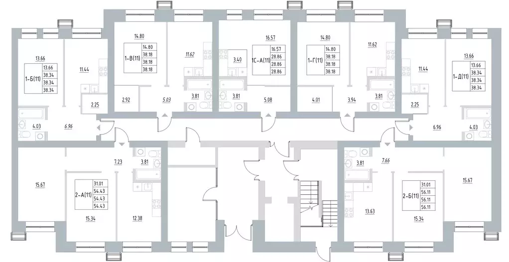 1-к кв. Пермский край, Пермь Рионская ул., 4А (38.18 м) - Фото 2