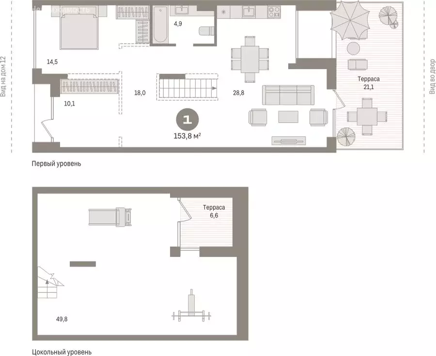 2-комнатная квартира: Тюмень, улица Газовиков, 40 (153.78 м) - Фото 1