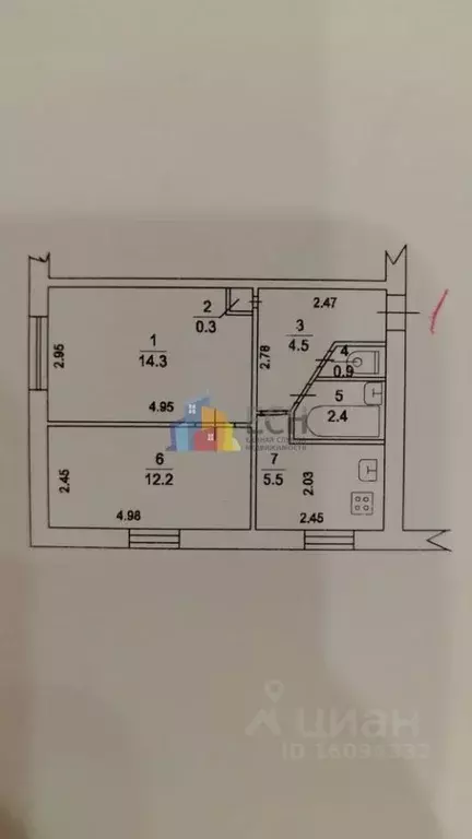 2-к кв. Московская область, Подольск Климовск мкр, ул. Садовая, 28 ... - Фото 2